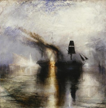 Tempête de neige Enterrement de paix en mer 1842 romantique Turner Peinture à l'huile